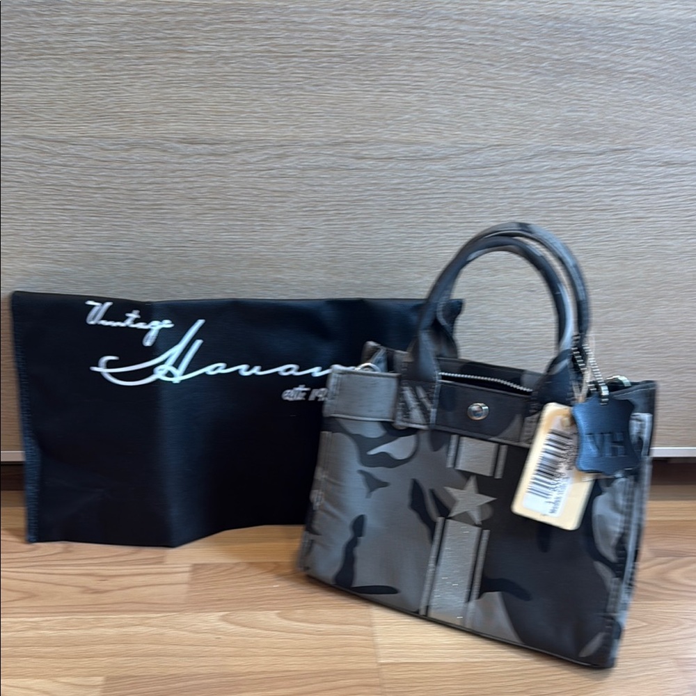Vintage Havana Gray Camouflage Tote Bag